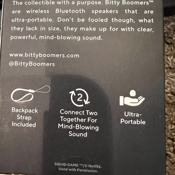 Squid Game Collectible Bitty Boomers Bluetooth Speaker New - Picture 3 of 3